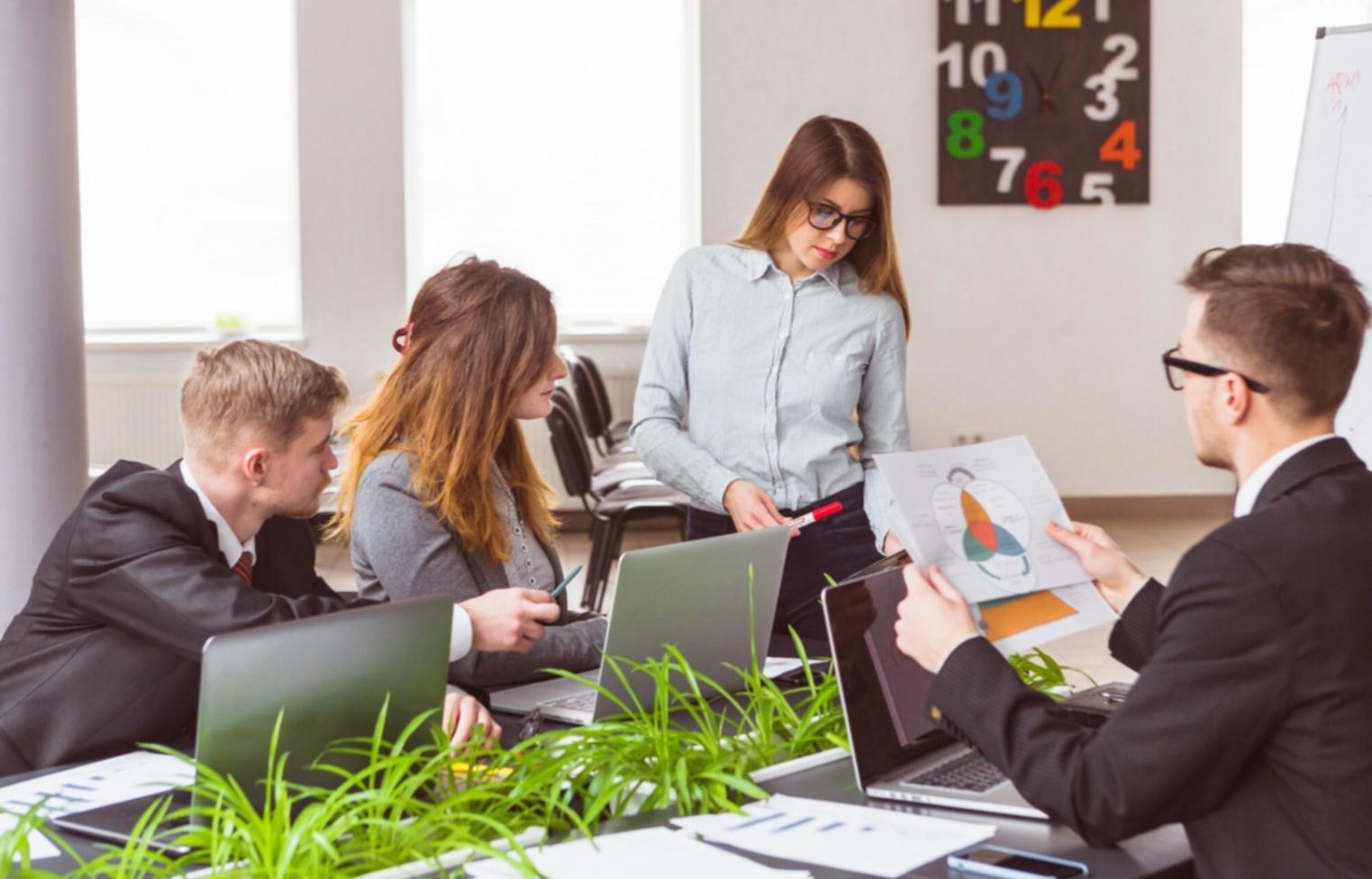 Financial planning workspace with documents and calculator